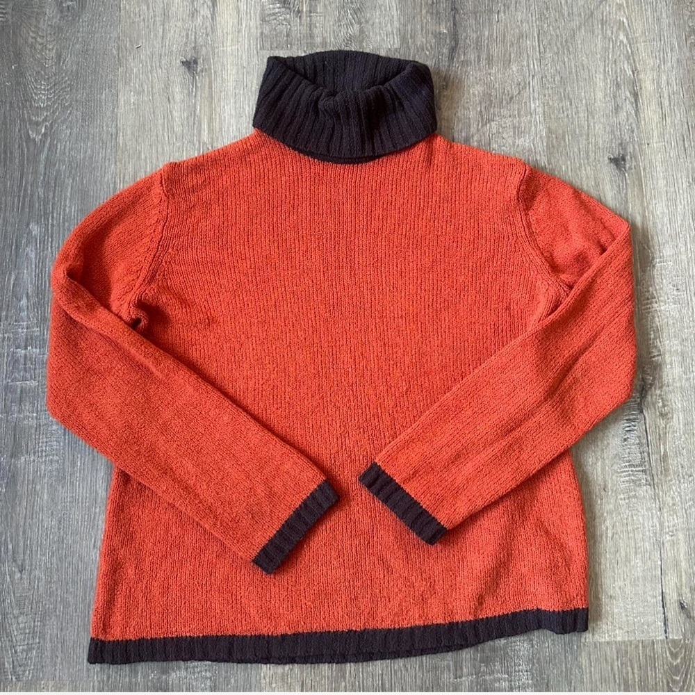 VINTAGE Casual Corner Purple and Red Knit Sweater